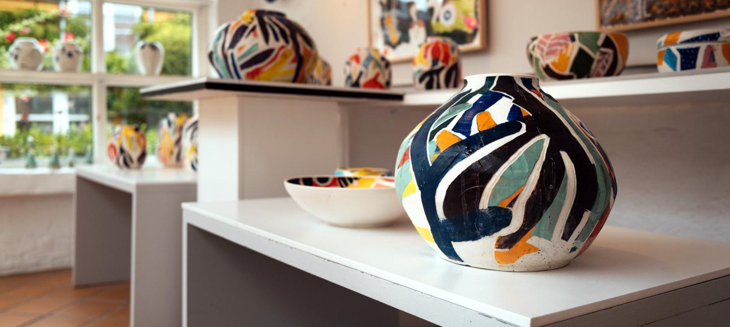 Kunst udstillet på Lange Keramik
