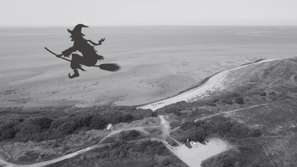 Læsø strand med heks 