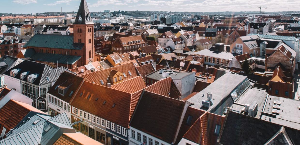 Aalborg fra oven, Salling Rooftop