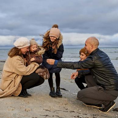 Efterår på stranden