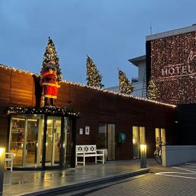Hotel Viking pyntet op til jul